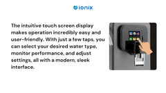 Ionix RO + Ionizer i5-400 Titanium Water Purifier – 50 LPH, Self-Serviceable Filters, UV, TDS Control, and Alkaline Options – Best Water Filter for Home & Office