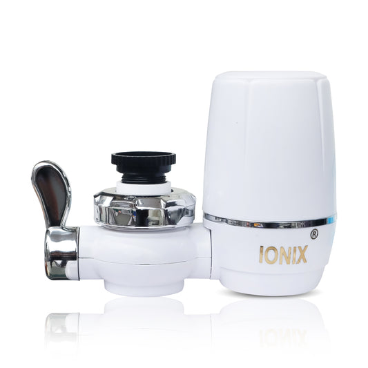 IONIX UF Faucet Water Filter – Ultra Filtration Tap Water Purifier with Activated Carbon Core | Faucet Mount System for Hard Water & Universal Tap Compatibility